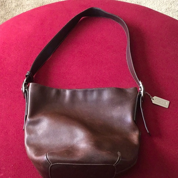 Coach Vintage Bucket Dark Brown Leather Cross Body Bag - Picture 1 of 6